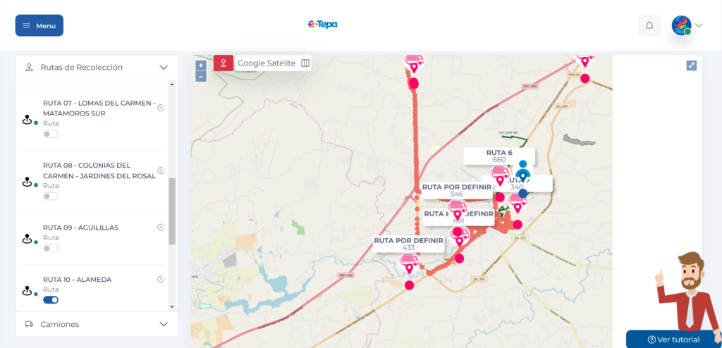 Ya tienen su GPS los camiones de la basura • Semanario7dias
